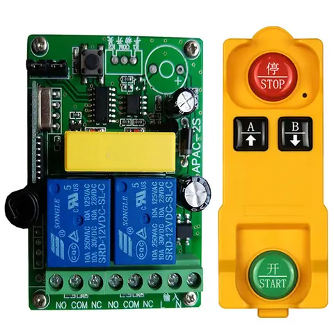2000m AC 220 V 2CH 2 CH Wireless Remote Control LED Light Switch 10A Relay Output Radio RF Transmitter And 433 MHz Receiver