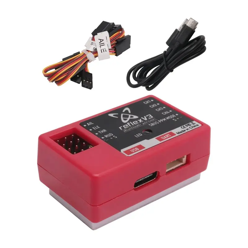 ABJG-For FMS Reflex V3 Flight Controller Gyro Stabilizer RC Aircraft FMS Warbird Fixed Gyro Functionality Drone Helicopter