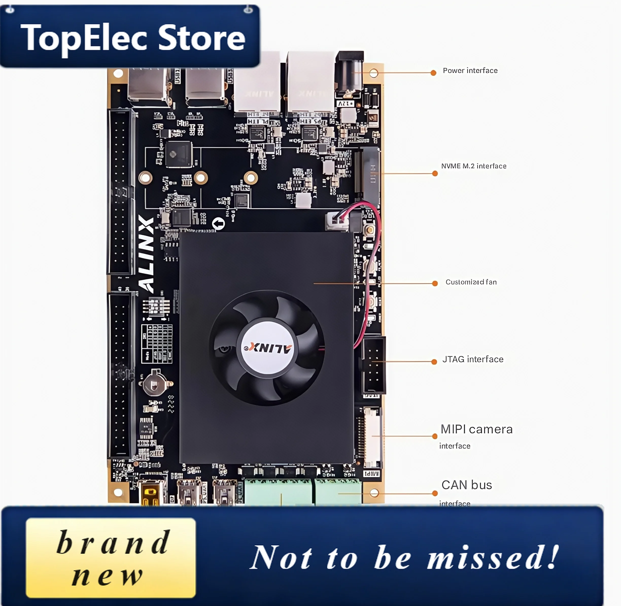 TopElec FPGA Development BoardXilinx Zynq UltraScale+ MPSoC ZU3EG 4EV 5EV 2CG 4k AXU2CGB-E AXU3EGB AXU4EVB-E AXU5EVB-E