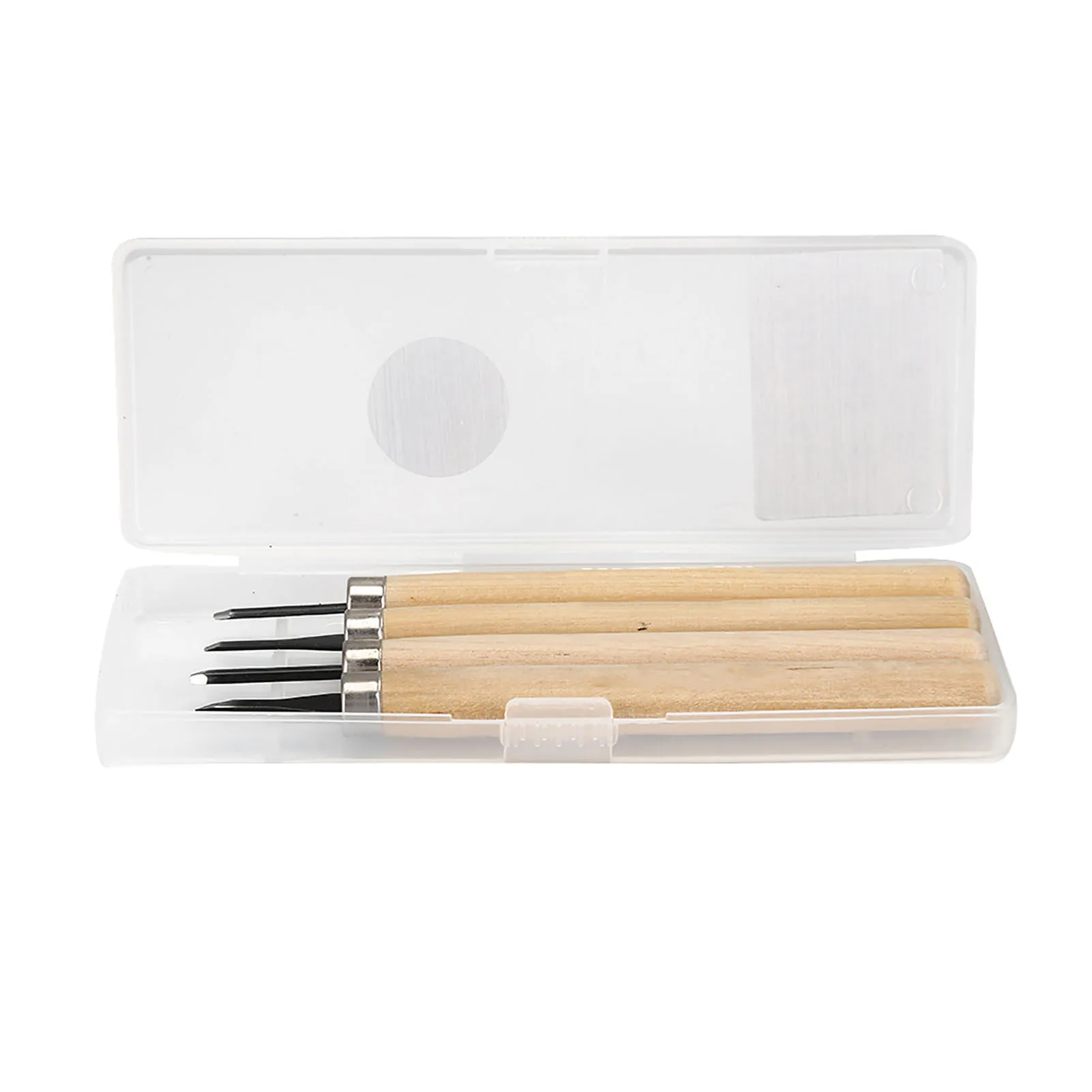 Set met snijmessen, graveermessen, houtsnijmessen, handmatige slijper, rubberen stempelmessen, set met gereedschap voor houtsnijwerk.