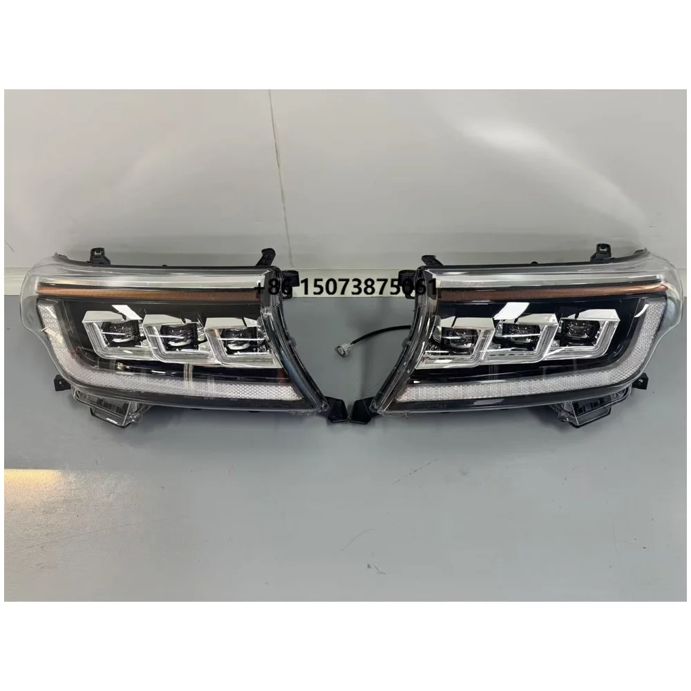 Triple Lens LED Headlight for Land Cruiser LC200 2008-2015 Upgrade Front Lamp Assembly