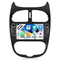 Estéreo de coche Android 13 para Peugeot 206 1998-2016 para Citroen C2 2004-2008 Radio Android unidad principal CarPlay inalámbrica de 7 pulgadas estéreo