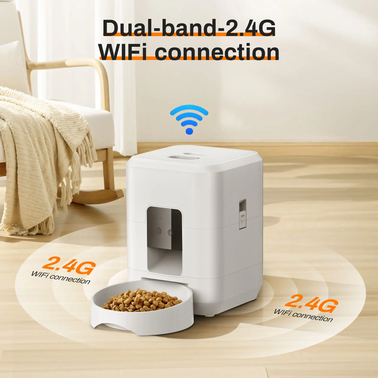 Smart Pet Feeder Automatic Cat Feeder Dog Slow Food Machine With Timed Quantitative Automatic Cat Food Dispenser Cat Dog Bowl