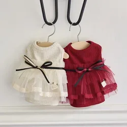 Ropa para gatos y perros: chaleco con lazo y falda princesa