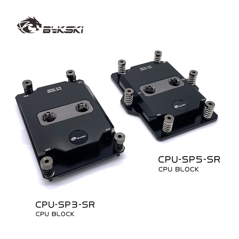 Bykski CPU Water Block Use for Rectangle AMD TR4 / SP5 AI Server Processor / Full Metal PC Cooling Copper Radiator CPU-SP5-SR