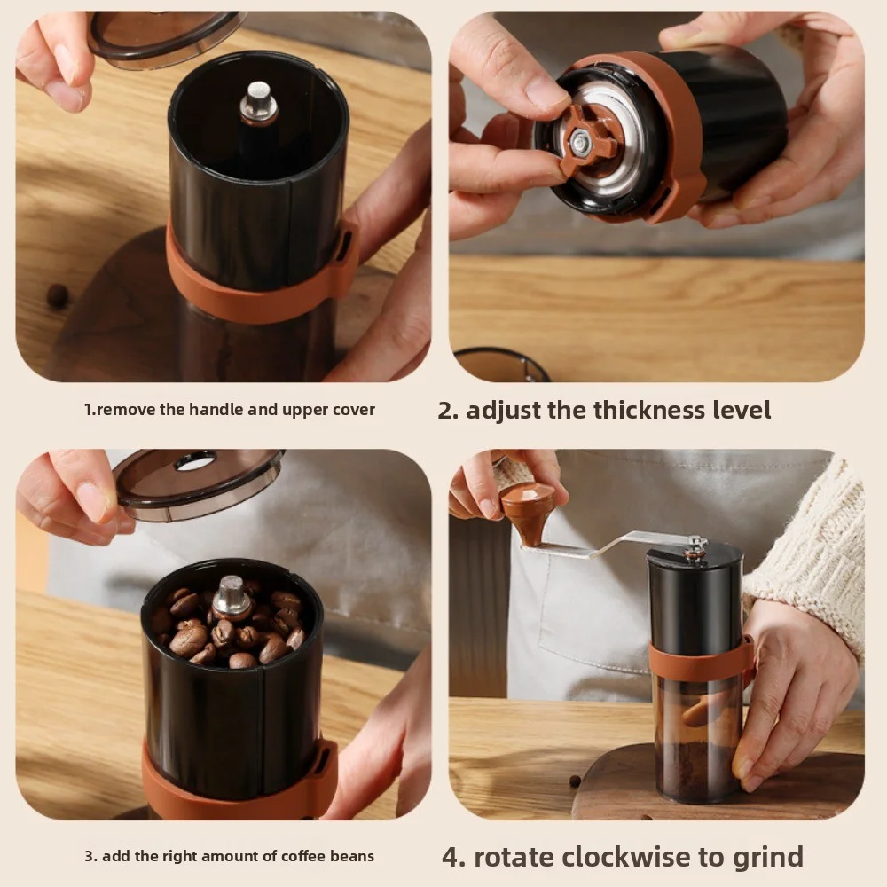 

Hand-cranked Coffee Grinder, Portable Coffee Grinder, Household Small Manual Coffee Powder Grinder, Hand-cranked Coffee Grinder