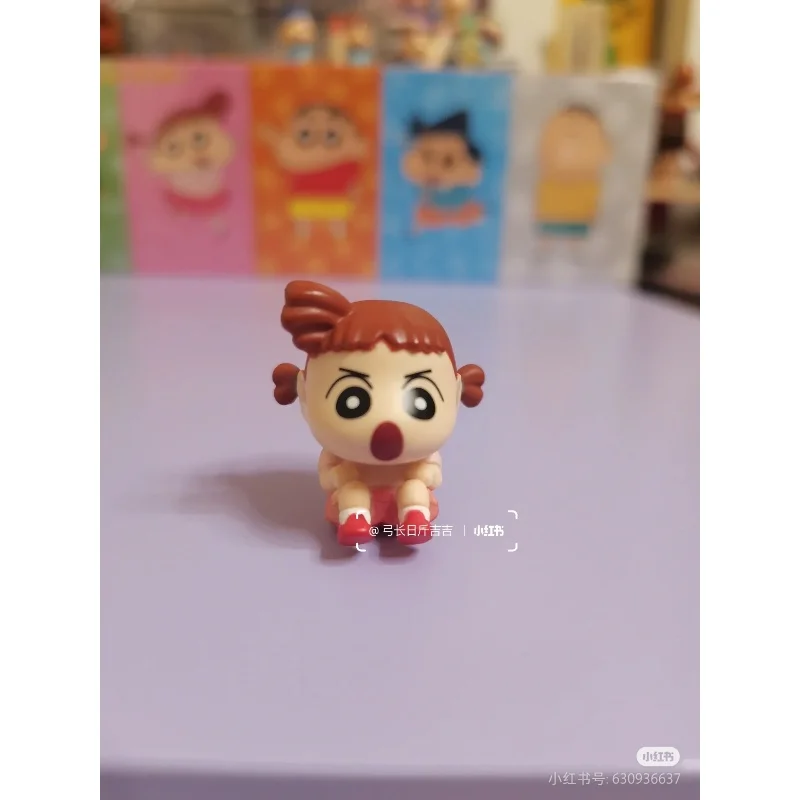 بانداي الأصلي غاشابون تلوين شين تشان نيني بعقب المشي سلسلة شخصيات أنيمي مجموعة صغيرة اللعب مهرجان هدايا الأطفال #3