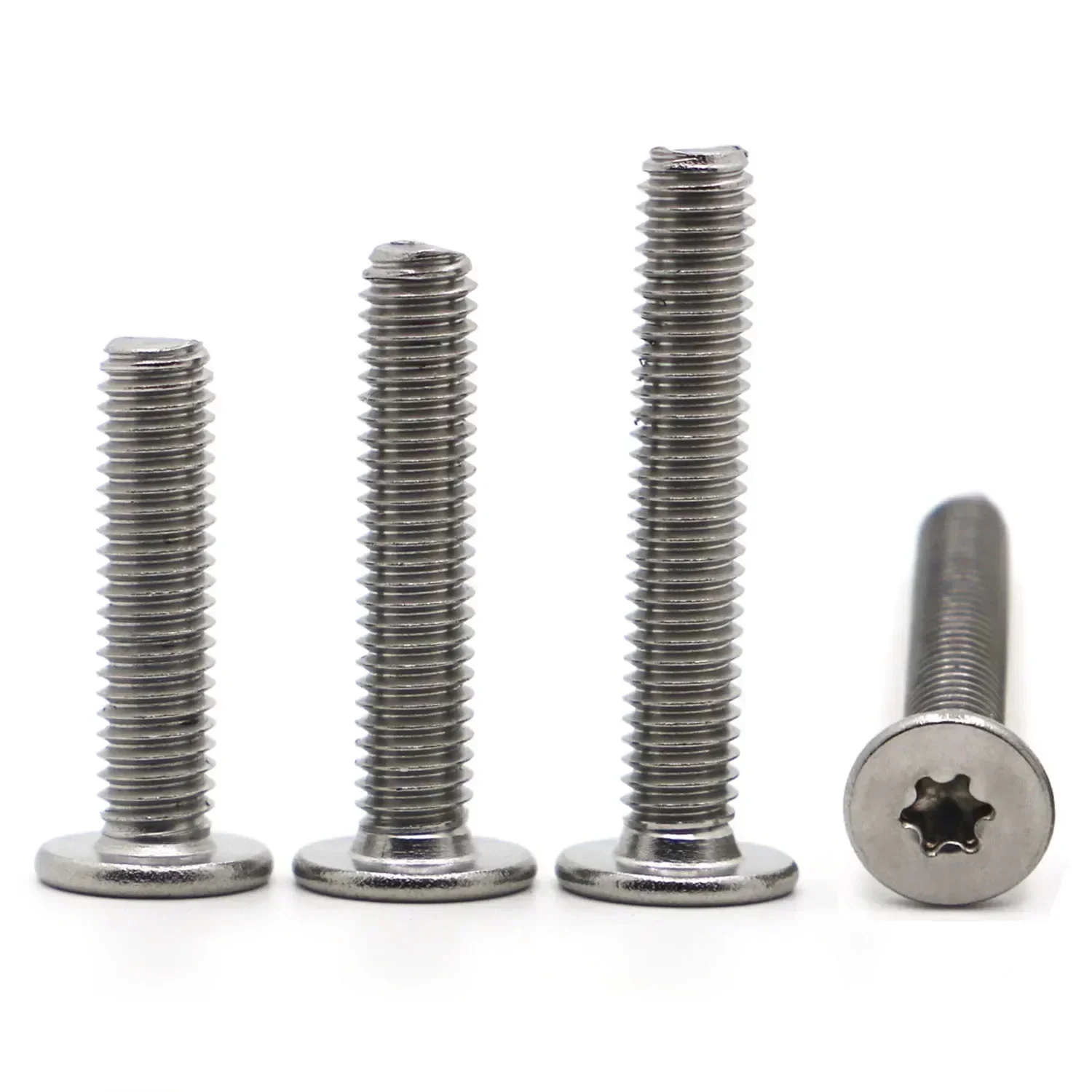 

10pcs/lot M1.6 M2 M2.5 M3 M4 M5 M6 M8 304 Stainless Steel CM Six-Lobe Torx Ultra Thin Super Low Flat Wafer Head Screw Bolt