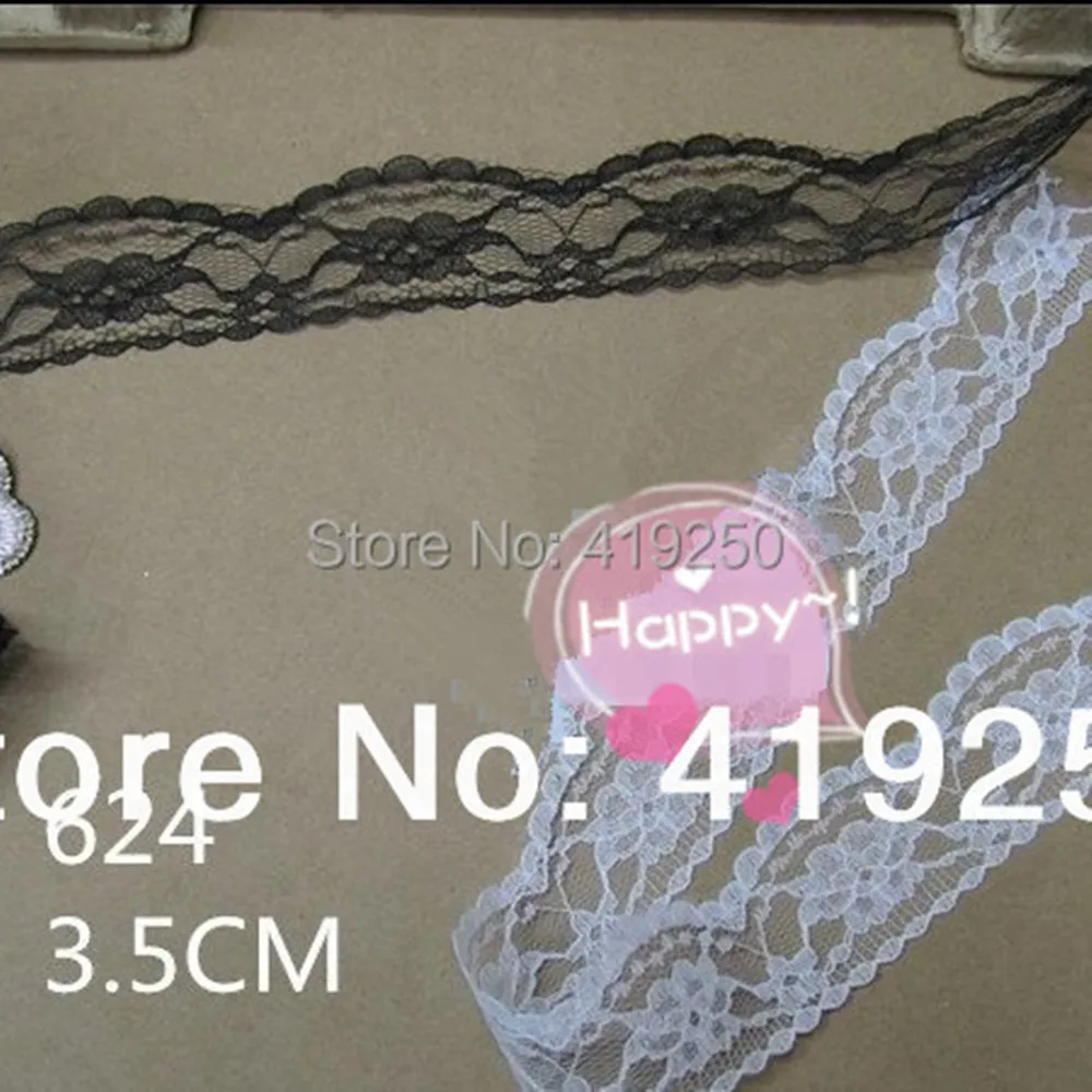 300yard  3.5cm wide  Handicrafts   Net Lace Trim Ribbon  Flat Lace Trim Gorgeous Wedding Crafts Sewing