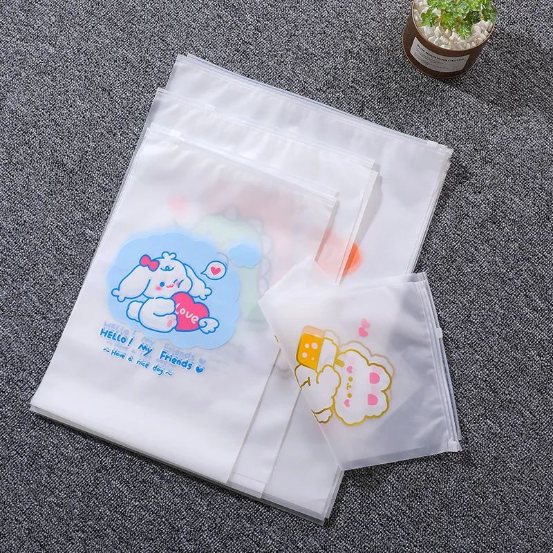 TETP 30Pcs Zipper Bag With Pattern Print Home Travel Clothes Makeup Shoes Blanket Packaging Storage Dustproof For Small Business