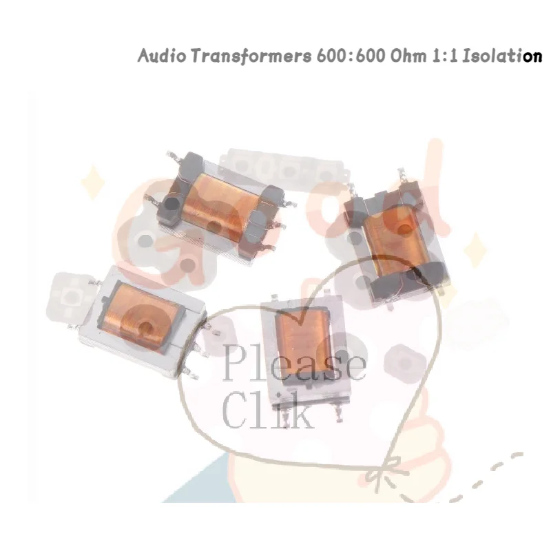 【HG】2/5Pcs Audio Transformer 600:600Ohm 1:1 Isolation Digital Signal Nickel Alloy Permalloy High Efficiency Isolated