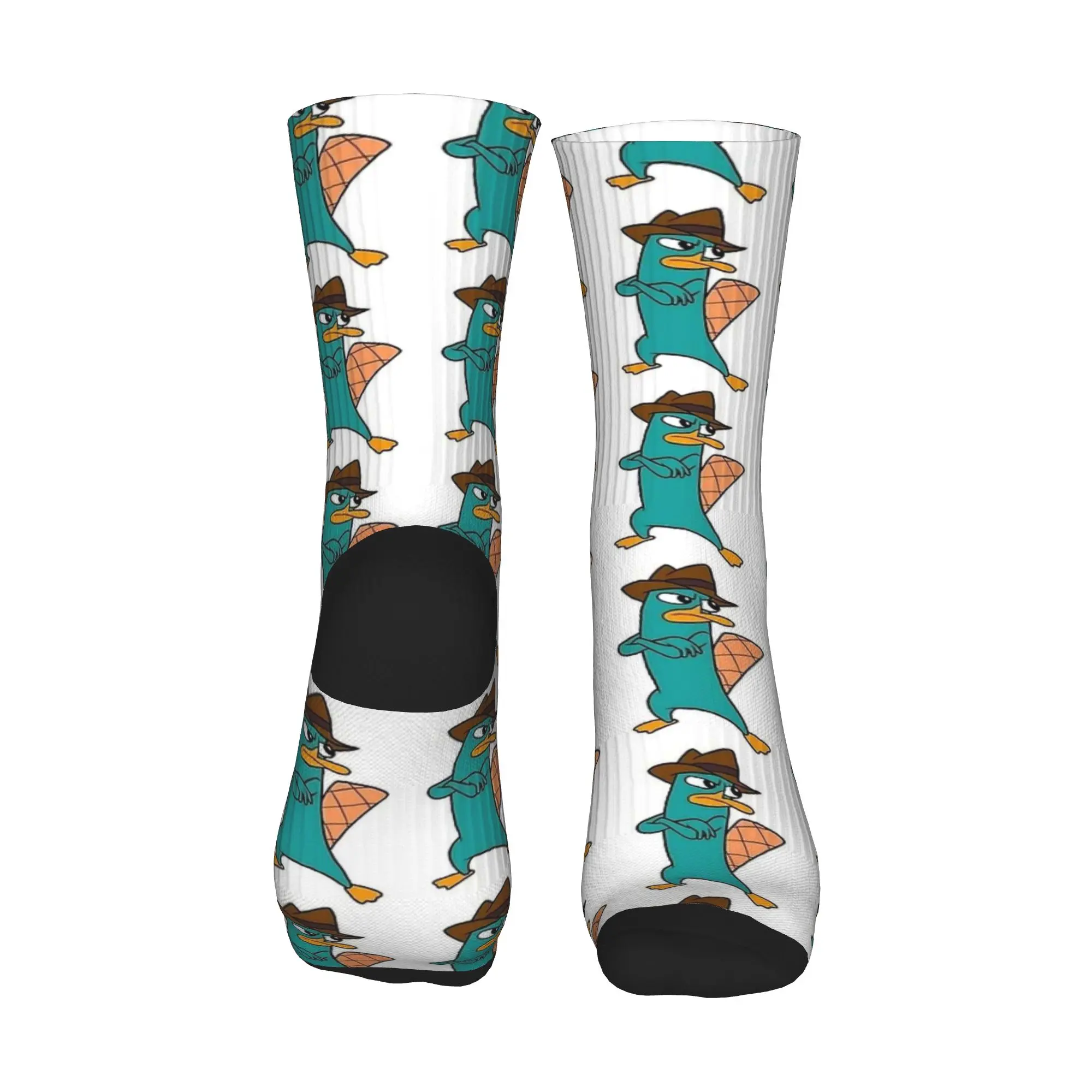 بيري خلد الماء الكرتون بطة الجوارب جوارب مضحكة الربيع المضادة للانزلاق الرجال الجوارب مريحة الرسم الجري جوارب رياضية