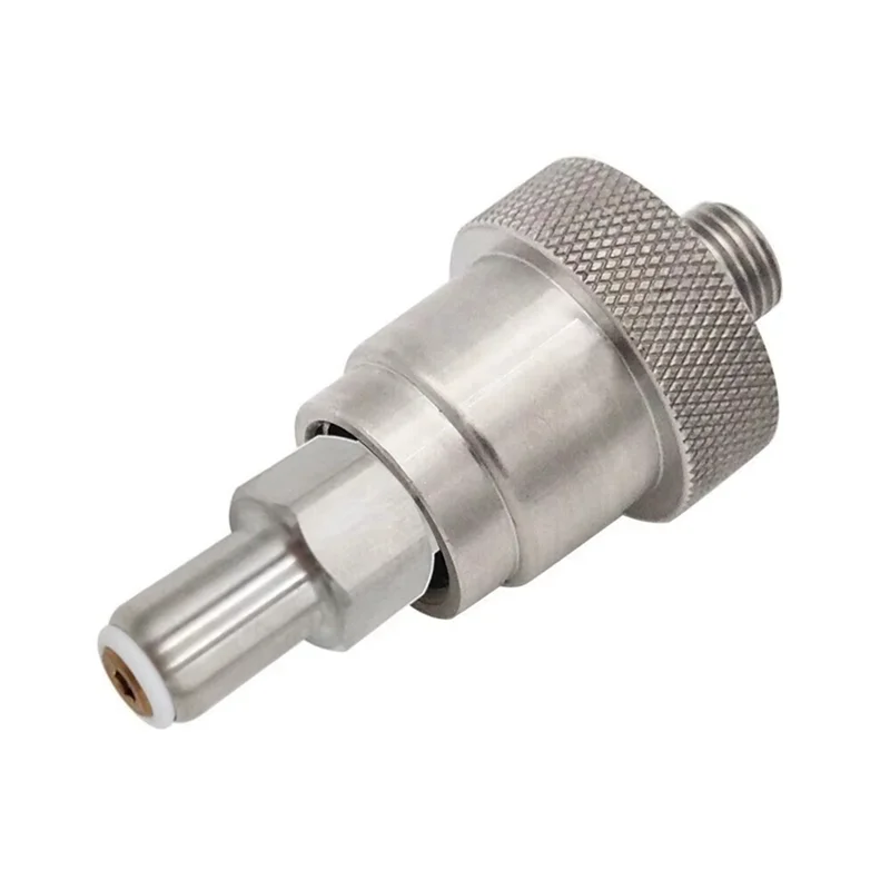 TKOH-SS-CGA 347 عدة الفولاذ المقاوم للصدأ 1/4 بوصة MNPT اليد ضيق الجوز و 3 بوصة الحلمة 347 موصل الزجاجة الغلاف الجوي