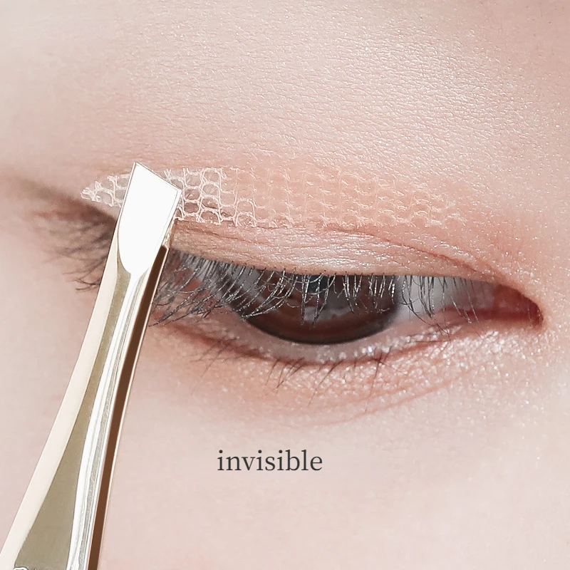 240pcs Invisible Double Eyelid Stickers Transparent Eyelid Sticker Self Adhesive Double Eye Tape Women Eye Makeup Tools Tweezers