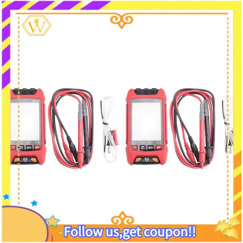 A01K-2X Digital Multimeter, 9999 Counts TRMS Auto-Ranging Voltmeter, Accurately Measures AC/DC Amp Ohm Voltage Meter