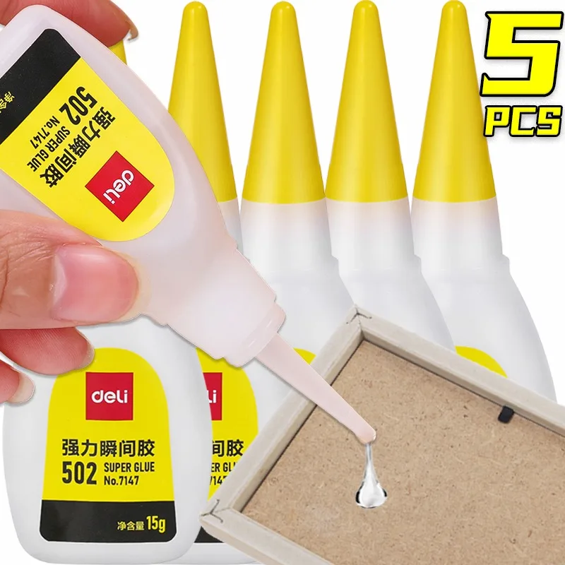 502 Super Glue Instant Drying Liquid Glue Hand Craft Adhesive Quick-drying Strong Bond for Leather Rubber Wood Metal Adhesives