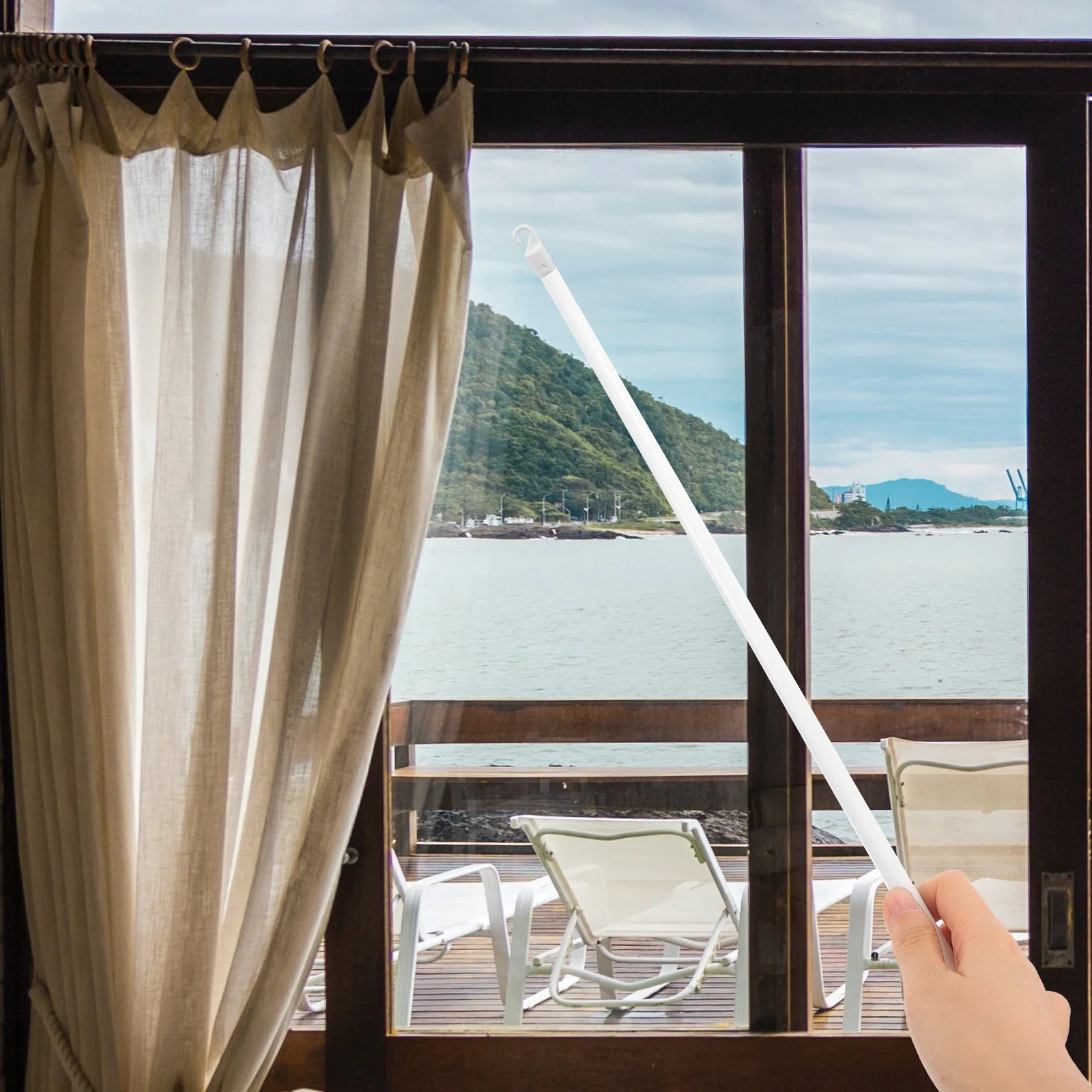 

2Pcs White Hook Blind Wand Replacement Plastic Tilt Rod Hook for Curtain Blinds Easy Install Repair Parts Curtain Wand Hooks