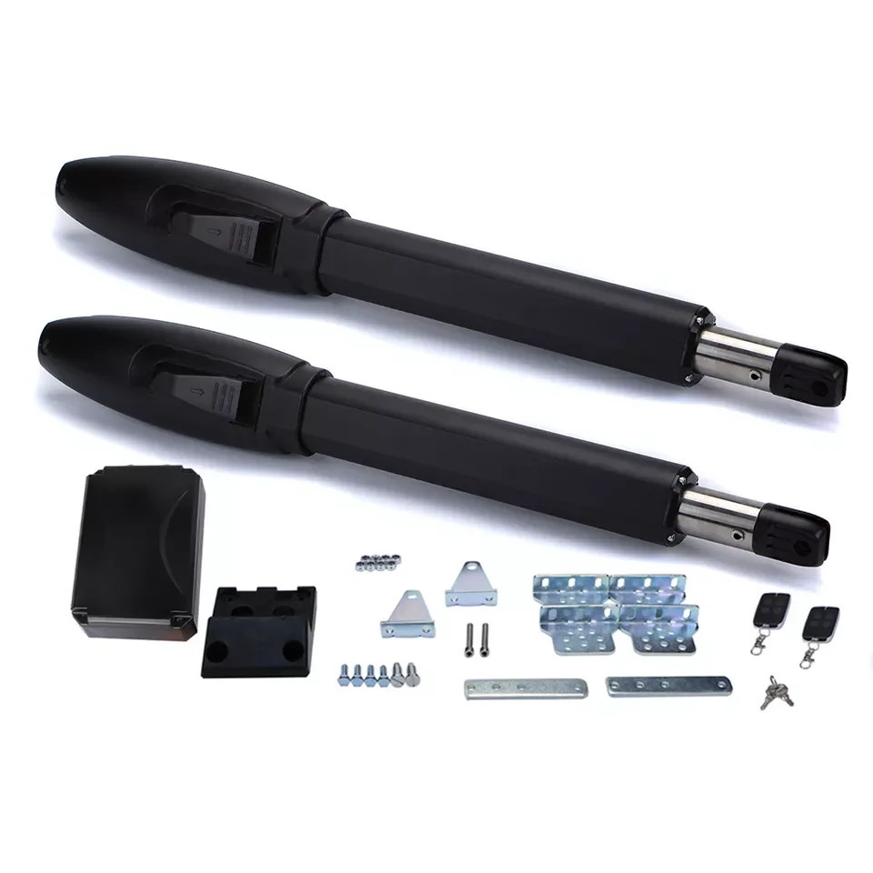 Top Selling Automatic Black High-End Household Remote Dc Swing Gate Opener For Courtyard Villa Church