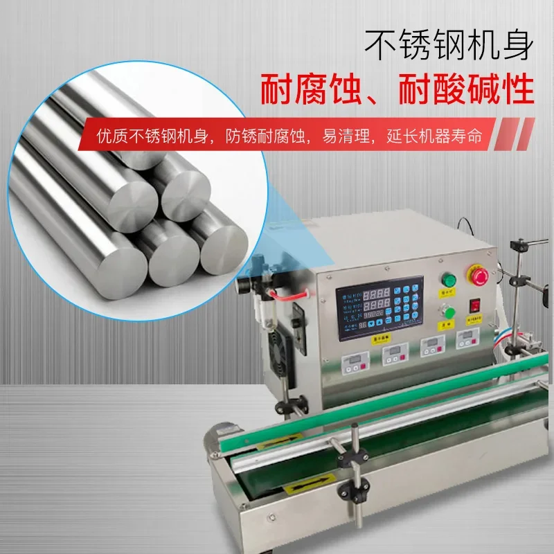 Para linha de montagem automática de quatro cabeças máquina de enchimento controle numérico líquido quantitativo máquina de enlatamento licor essencial