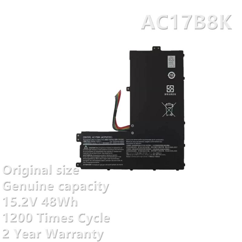 CSBD AC17B8K Laptop Battery for Acer Swift 3 SF315-52G SF315-52 4ICP5/57/81 51AK etc 15.2V 48Wh 1 sold