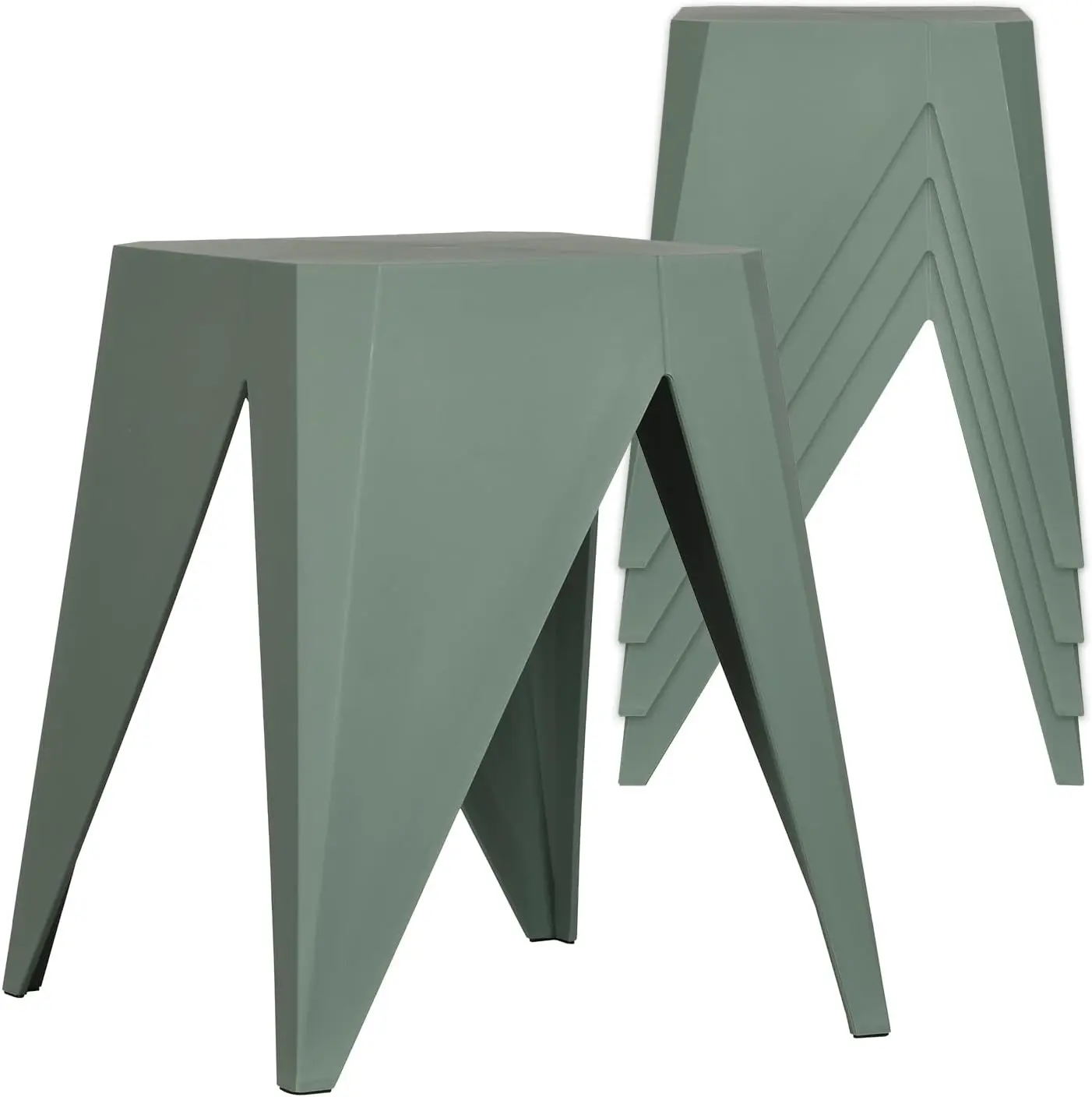 Zuho Multi-Use Stool (4, Smoke Green)