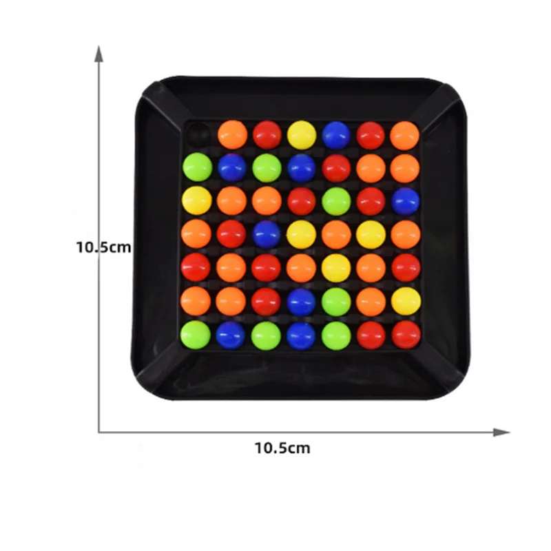 Bola de arcoíris para eliminar frijoles, juego de mesa de eliminación, juego de viaje, rompecabezas divertido a juego de colores, juego mental de interacción entre padres e hijos