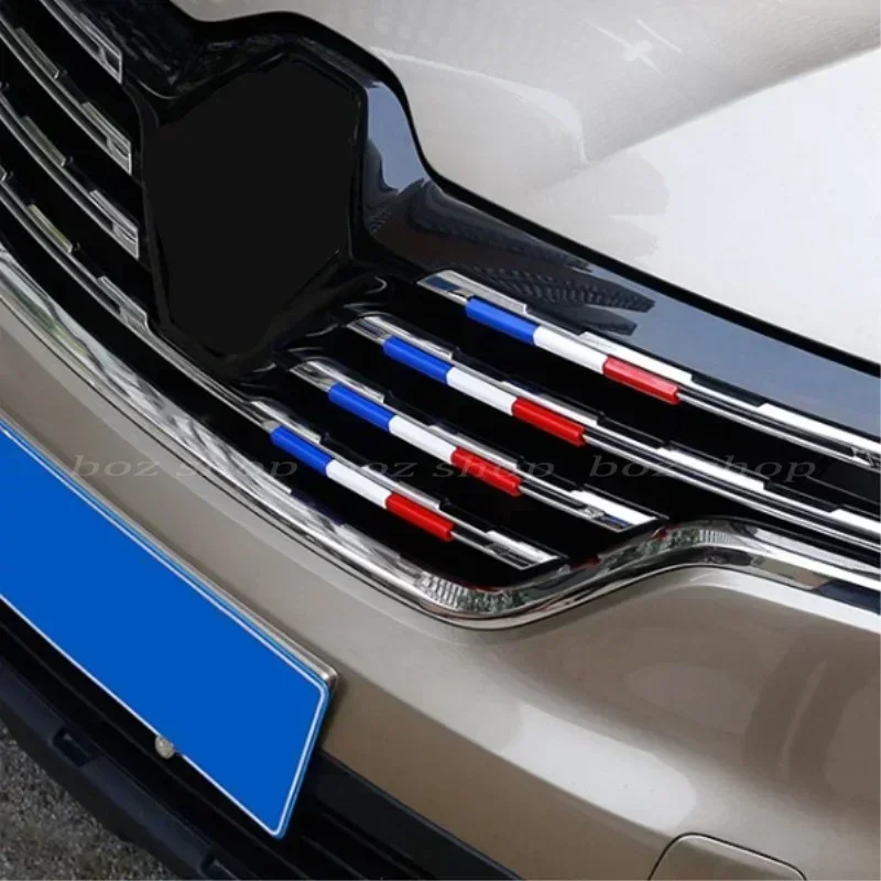 ABS Car Front Grille Grill Cover Refit Sticker 15Pcs For Renault Koleos Talisman Latitude Fluence Coupe Megane 2021 2020 2019