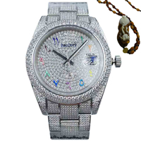 Customized Logo41mm fashionable men's watch, Arabic numerals, diamond watch, mechanical movement, the best gift for men