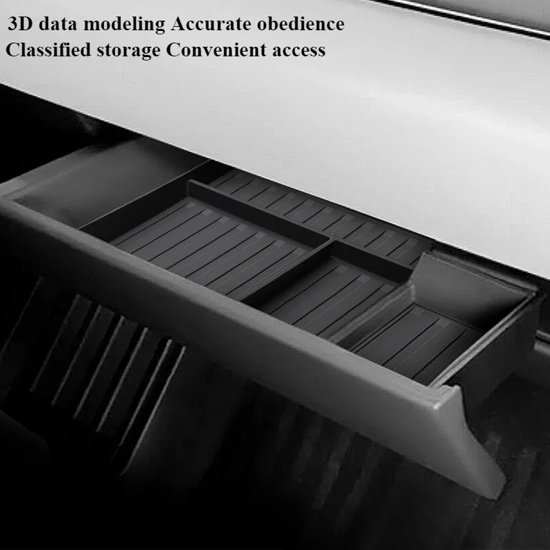 For Tesla Cybertruck 2024 2025 Central Console Glove Box Storage Partition Plate Console Organizer Container Glovebox Accessorie