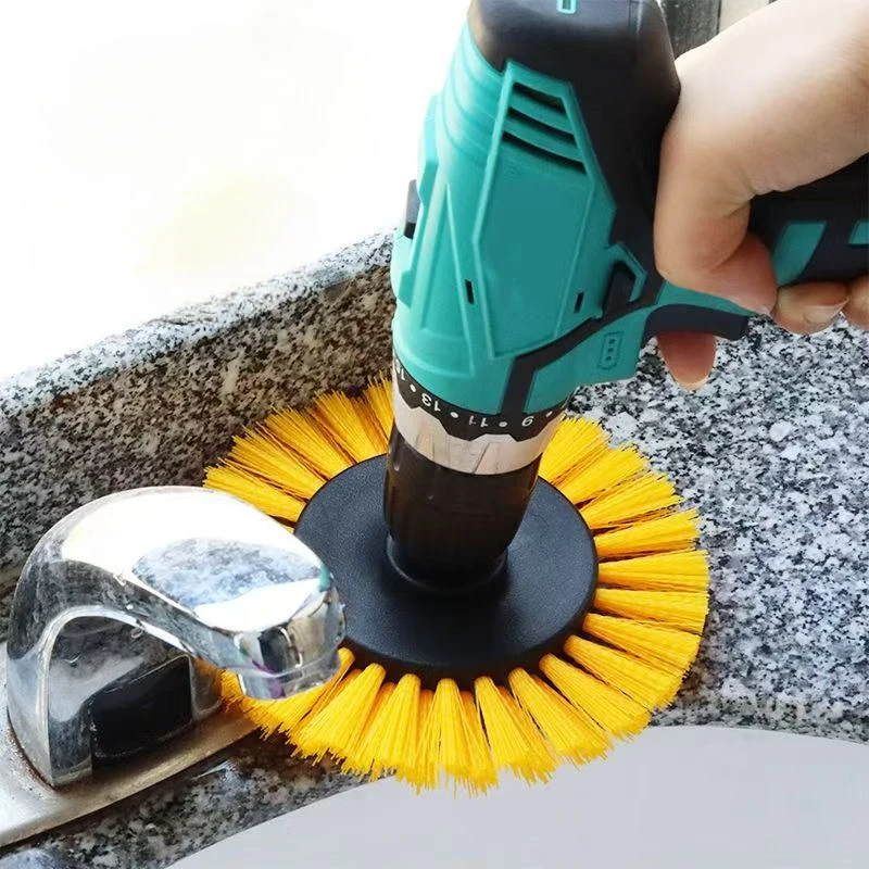 Drill Brush Attachment Power Scrubber Brush With Drill Scrub For Cleaning Showers Tubs Bathroom Tile Carpet Gap Brush