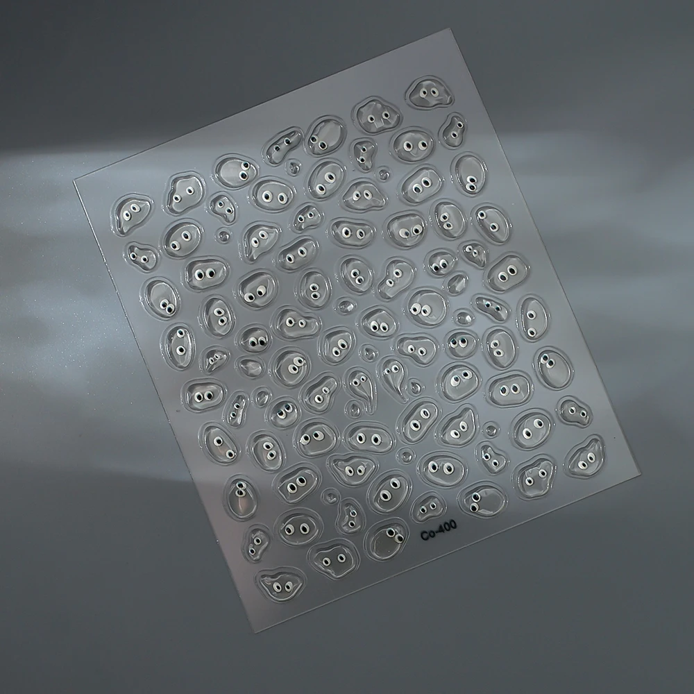 Autocollant pour ongles, gouttelette d'eau, petit œil, Super mignon, Texture gelée, autocollant pour ongles d'étudiant, jouet pour enfants, 1 pièce