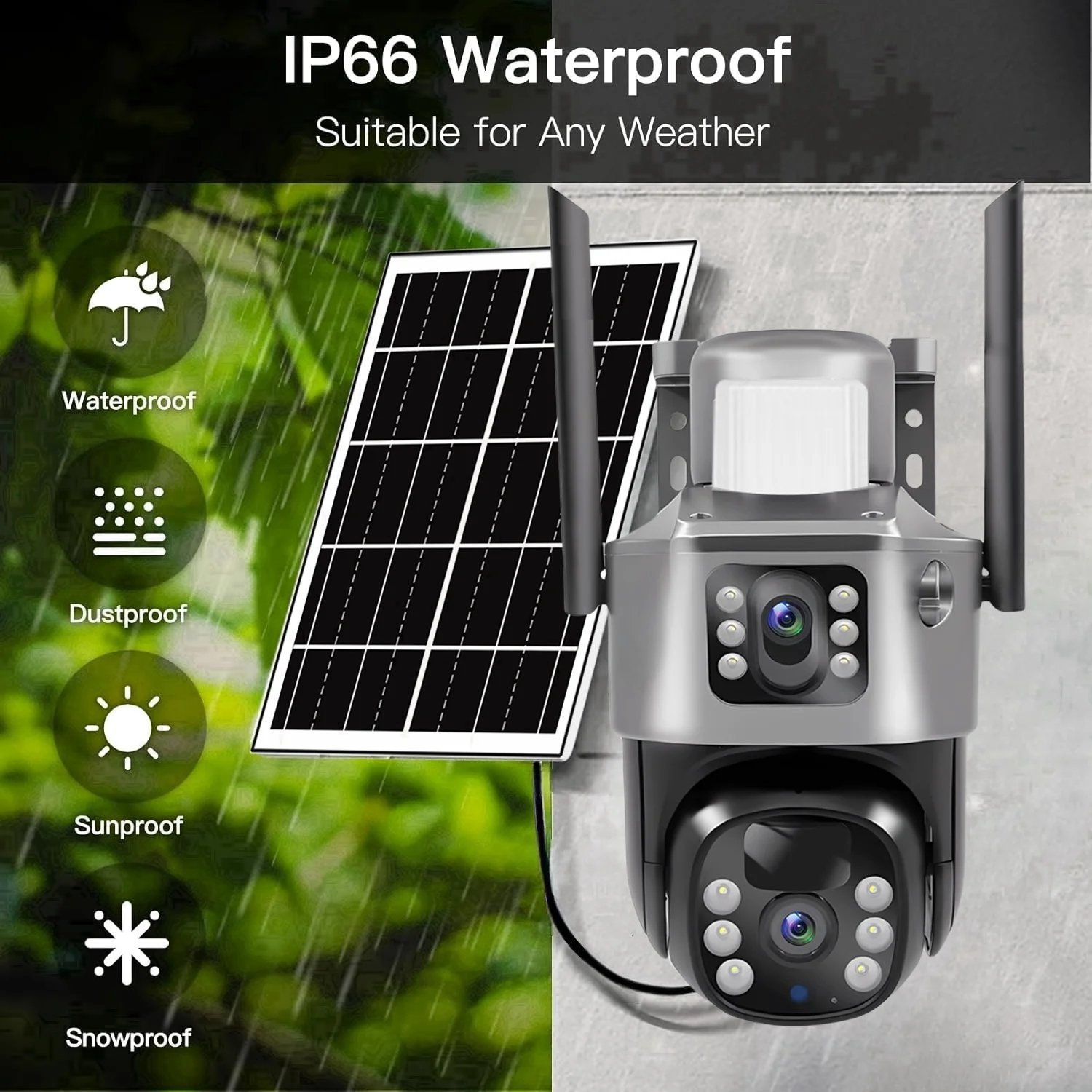 4G Solar Camera 4K 8MP Dual Lens CCTV Monitor Security Protection Human Detect Low Power Waterproof Outdoor PTZ WIFI IP Cameras