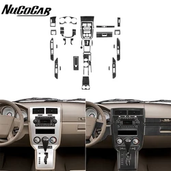 For Dodge Caliber 2007-2008 Carbon Fiber Gear Shift Door Trim Complete set Panel Car Interior Accessories Decorative Stickers