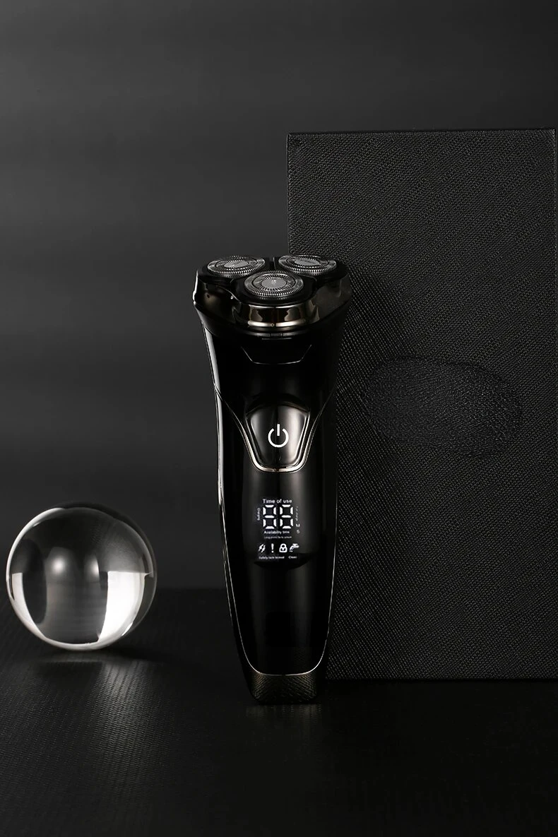 Three  Floating Shaver Full Body Waterproof Digital Display  Rechargeable V-318