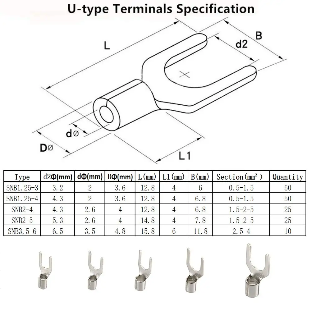 320pcs Crimp Terminal Kit with Electrical Connector U/O Splicing Termination 2.8/4.8/6.3mm Wire Connector Cable Termination Plie