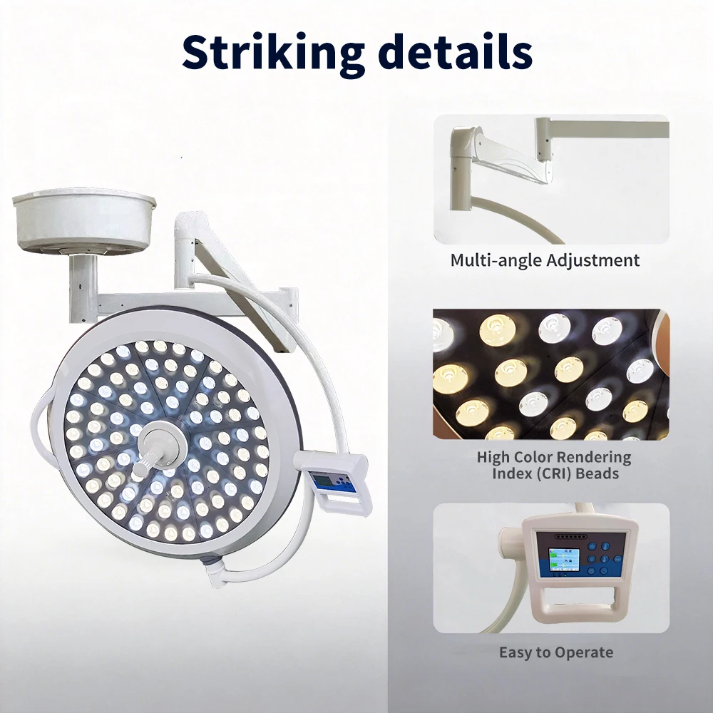 Adjustable LED700 Smart Control Ceiling Shadowless Surgical Light  Medical Operating Lamp for Operating Room