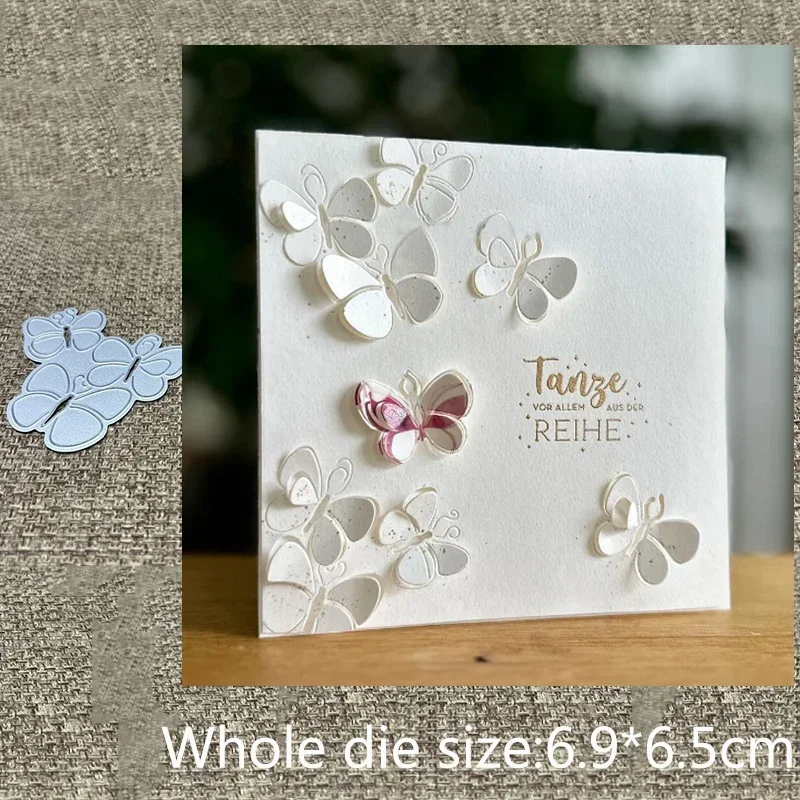 

Новая металлическая вырубная форма для трафаретов, вырубка в виде бабочки, для скрапбукинга, вырезания из бумаги, для альбомов, открыток, тиснения