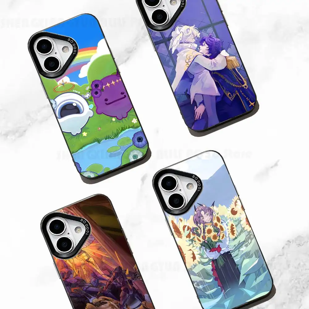 Чехол T-Tax Duo Wemmbu Eggchan для iPhone 17, 16e, 16, 15, 14, 13, 12, 11 Pro Max, X, XR, XS MAX, задняя крышка