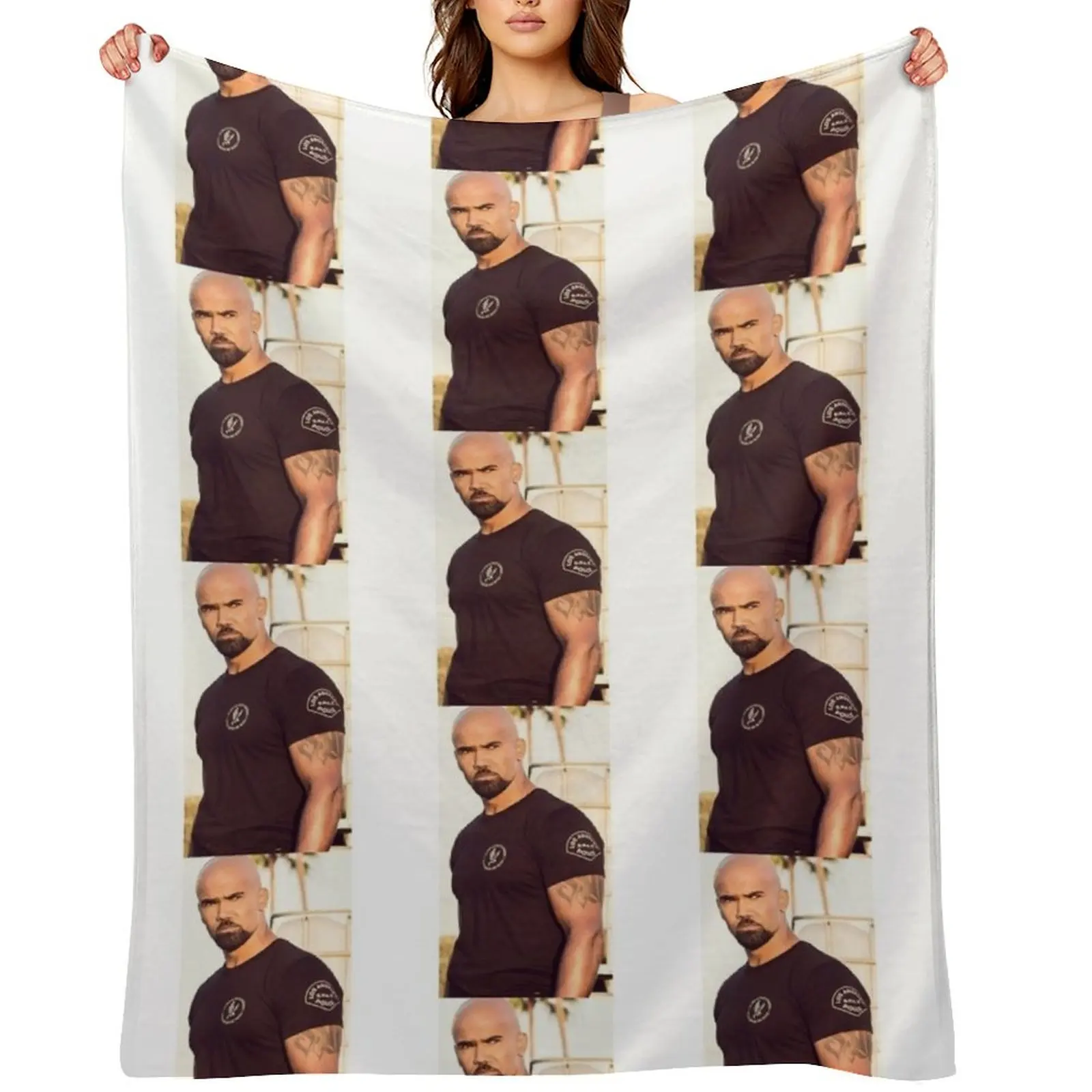 

shemar moore Throw Blanket Designers valentine gift ideas funny gift Multi-Purpose Blankets