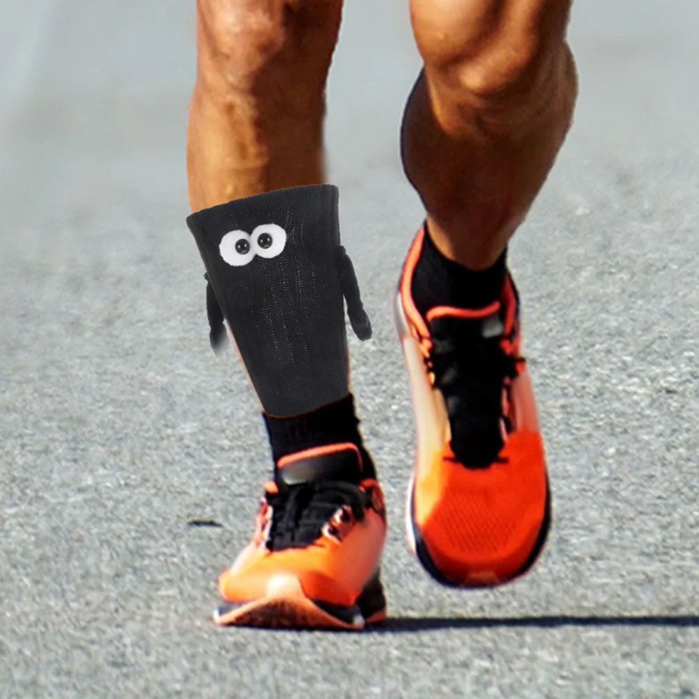 

2Pairs Hand Holding Socks Comfortable Cotton Sports Socks for Men Women Running Training Workout Daily Wear Unisex Style