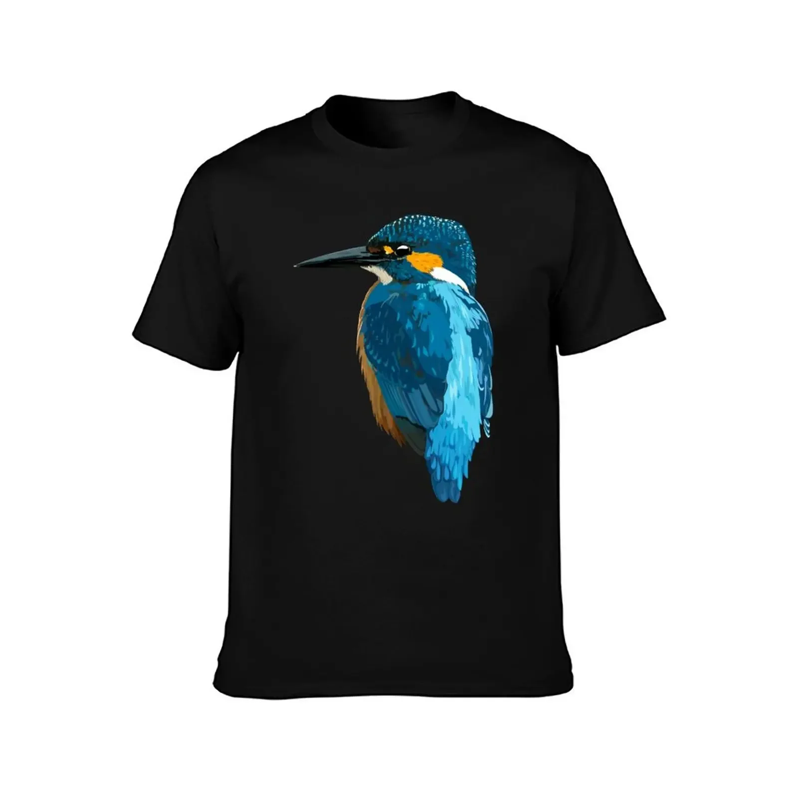 Kingfisher T-Shirt plus size tops blue lock Funny t-shirts designer shirts Men's t-shirts