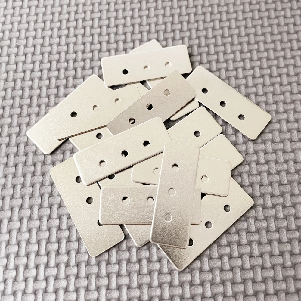 

Steel Plate 50pcs/pack 35x13x1mm Steel Sheet Special Packing Box Accessories Rectangle Quality Steel NOT magnet Steel Sheet