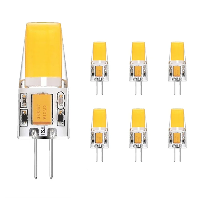 10PCS G4 COB Led Bulb 6W 9W 12W Corn Light lampada AC 220V DC12V led żarówka do kryształowego żyrandola wymień 30W 60W lampa halogenowa