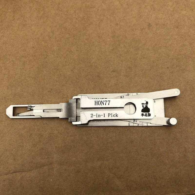 Original HON77 Lishi 2-in-1 Decoder For HONDA MOTORBIKE  Key Copy tool Lock Pick tool locvksmiths tool