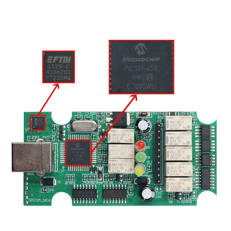 PL/RU Ship 200603a 2021 OPCOM 1.95 FTDI PIC18F458 OP COM For Opel Cars Opcom Op-com V1.95 Flash Update OBD2 Diagnostic Cable