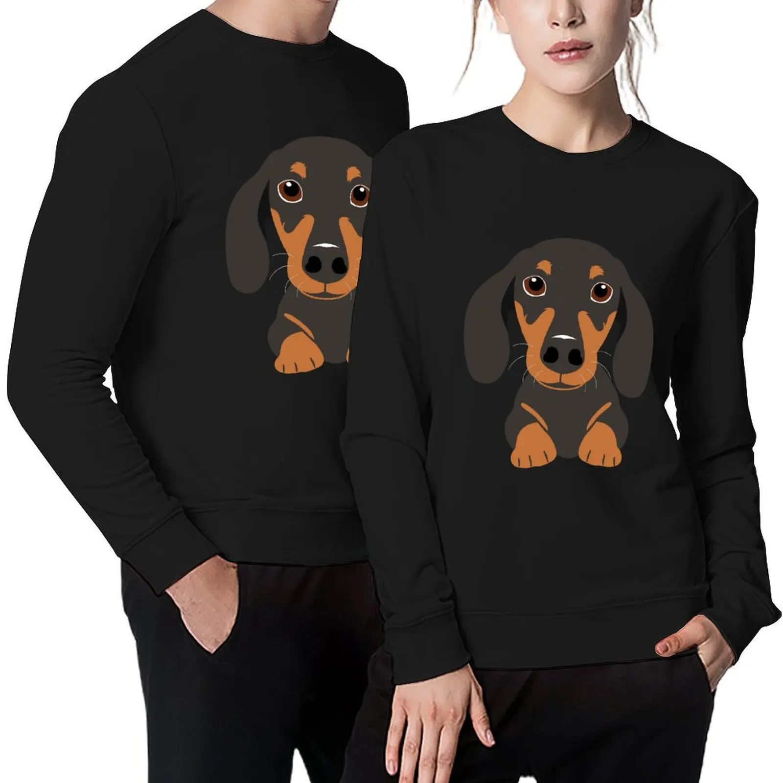 

Cute Dachshund Sausage Dog Pullover men's winter sweater fashion men male clothes aesthetic clothing oversize sweatshirts
