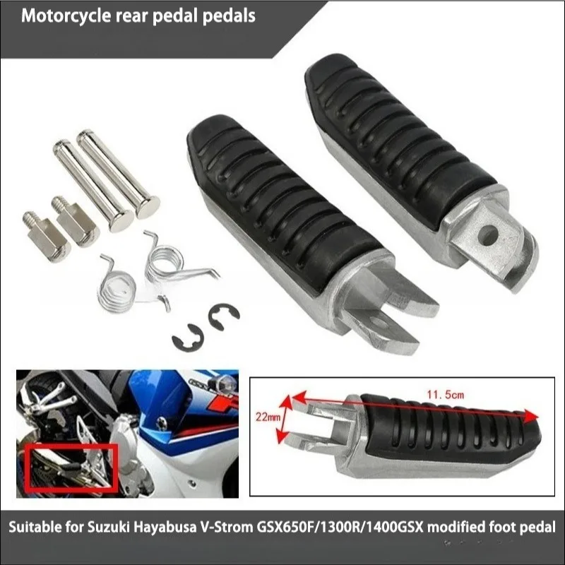 

Motorcycle Rear Footpegs CNC Sturdy Durable For Sport Touring for Suzuki Hayabusa V-Strom DL650 GSX1300R GSX650F GSX1400