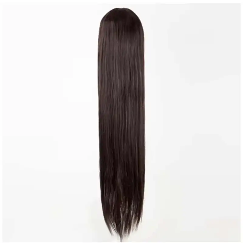 Fei-Menunjukkan Putih Wig 100 CM/40 Inches Sintetis Serat Tahan Panas Panjang Halloween Kostum Cos-play karnaval Lurus Salon Rambut