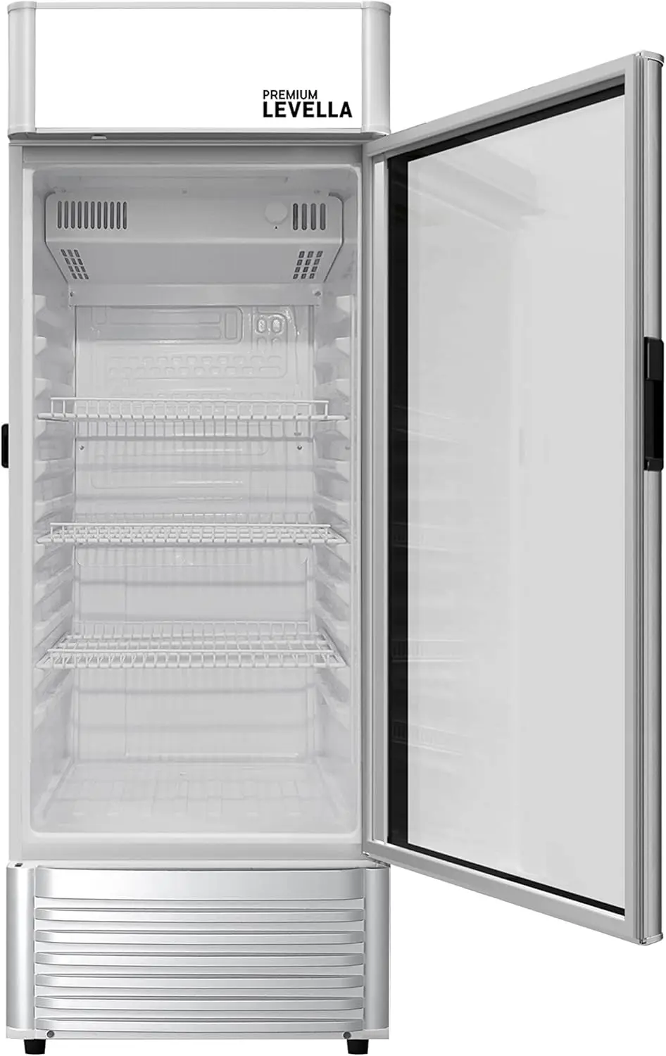 PRF65DX Glass Door Display Refrigerator 6.5 cu ft Commercial Beverage Cooler Merchandiser With Customizable Light