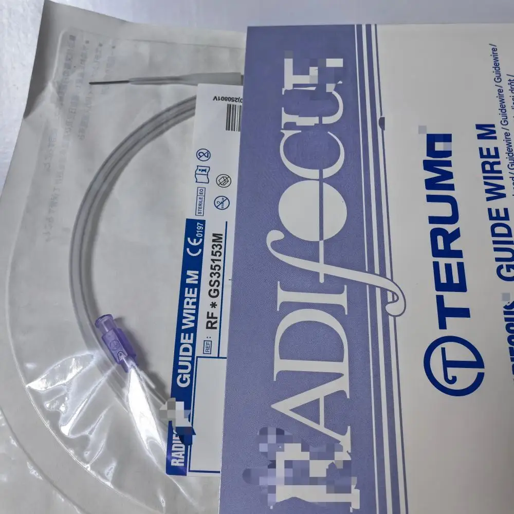 Veterinary Medical RADIFOCUS Nitinol Guide Wire Hydrophilic Coating for PTA PCI Peripheral Vascular Access Procedures Single Use